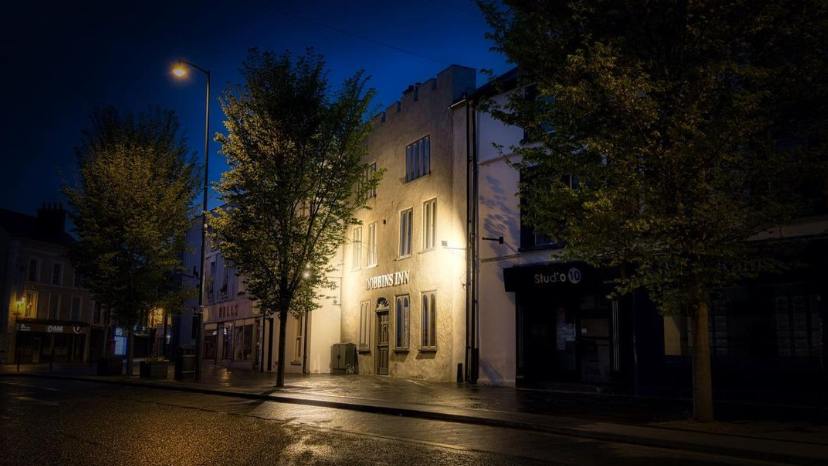 Dobbins Inn at night